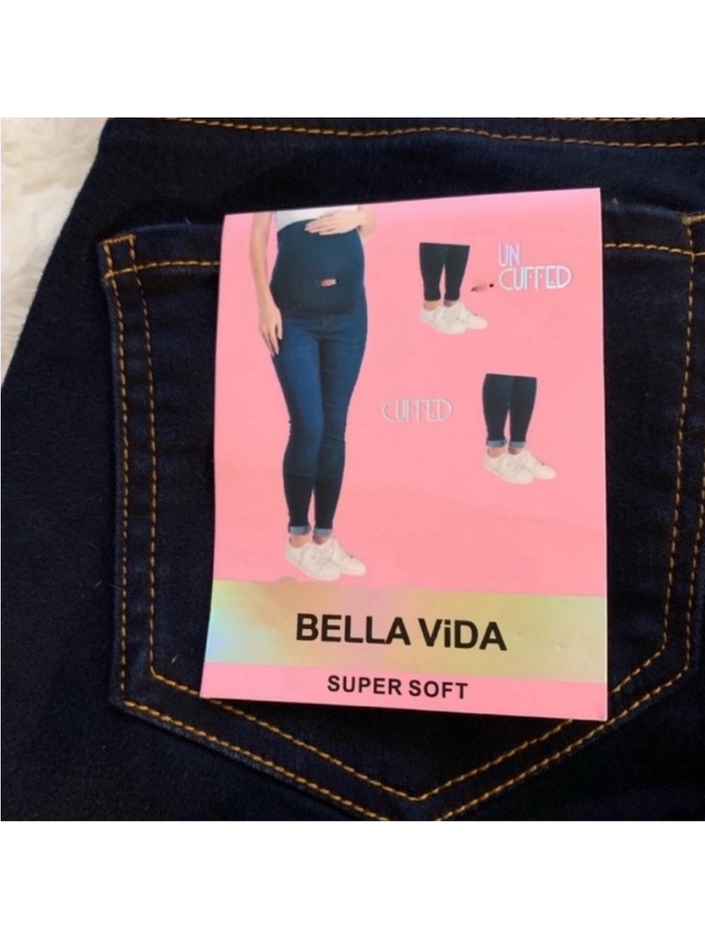 Women's Maternity Dark Blue Ankle Skinny Jeans